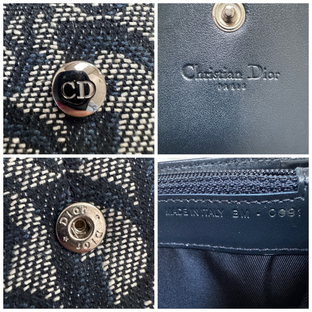 Christian Dior Vintage Trotter Canvas & Leather Wallet - Picture 4 of 10